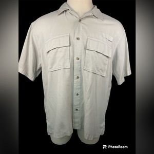 Roundtree and Yorke Authentic Outfitters Short Sleeve Button Up Shirt Men’s Xl